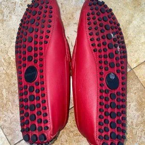 Gucci Red Leather Diamante Drive Shoes - Good Condition - Size 9.5 US Gucci | Shoes | Gucci Red Leather Diamante Drive Shoes Good  main image 3